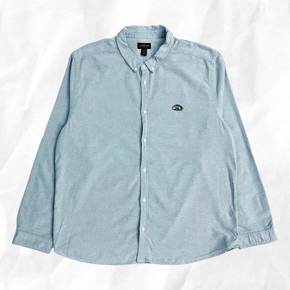 Urban Outfitters CPO Provisions Long Sleeve Shirt with Eye Embroidered